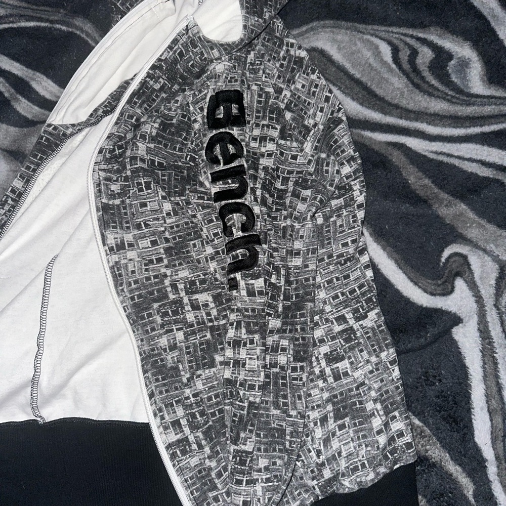 Bench Cream Hoodie with Black Accents